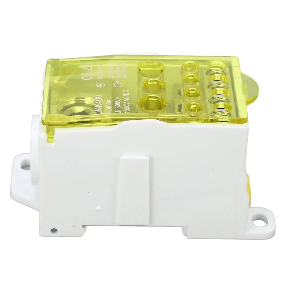 690V Terminal Block Junction Box 400A Red Blue Yellow Green DIN Rail Distribution Box Power Distribution Box