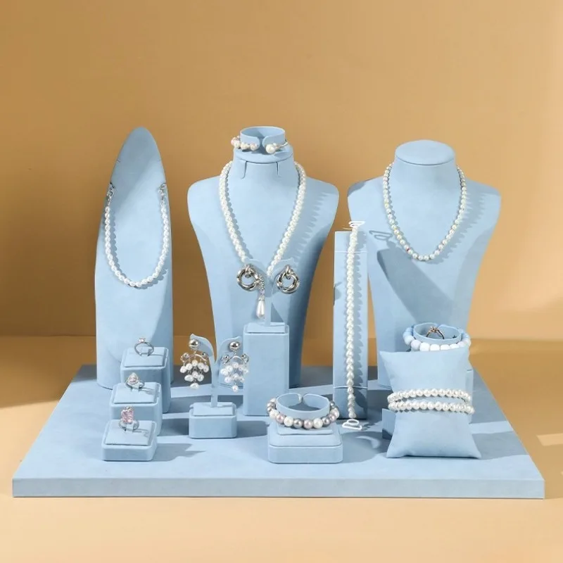 Bracelet Jewelry Displays Rack Combination Jewellery Showcase Stand Counter Necklace Show Shelf Live Pictures Display Props