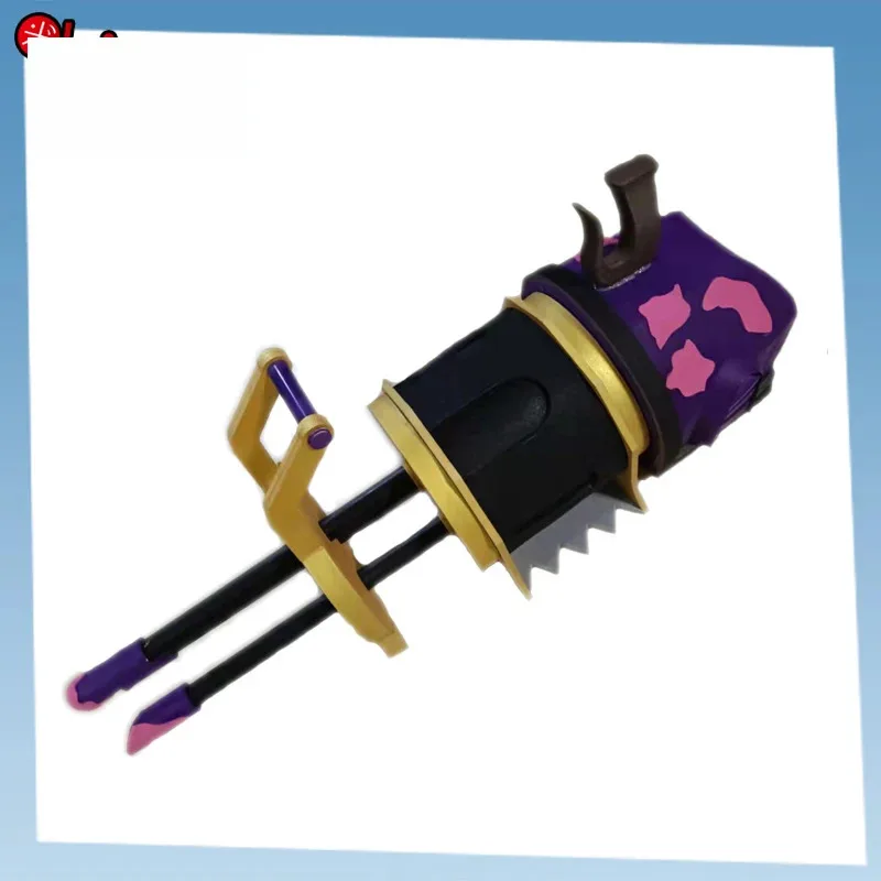 DY20LOL Jinx شعر مستعار تأثيري Jinx الضفائر الزرقاء شعر مستعار مدفع فضفاض مع ضفائر زرقاء شعر Jinx LoL Arcane Jinx تأثيري بندقية Accessori