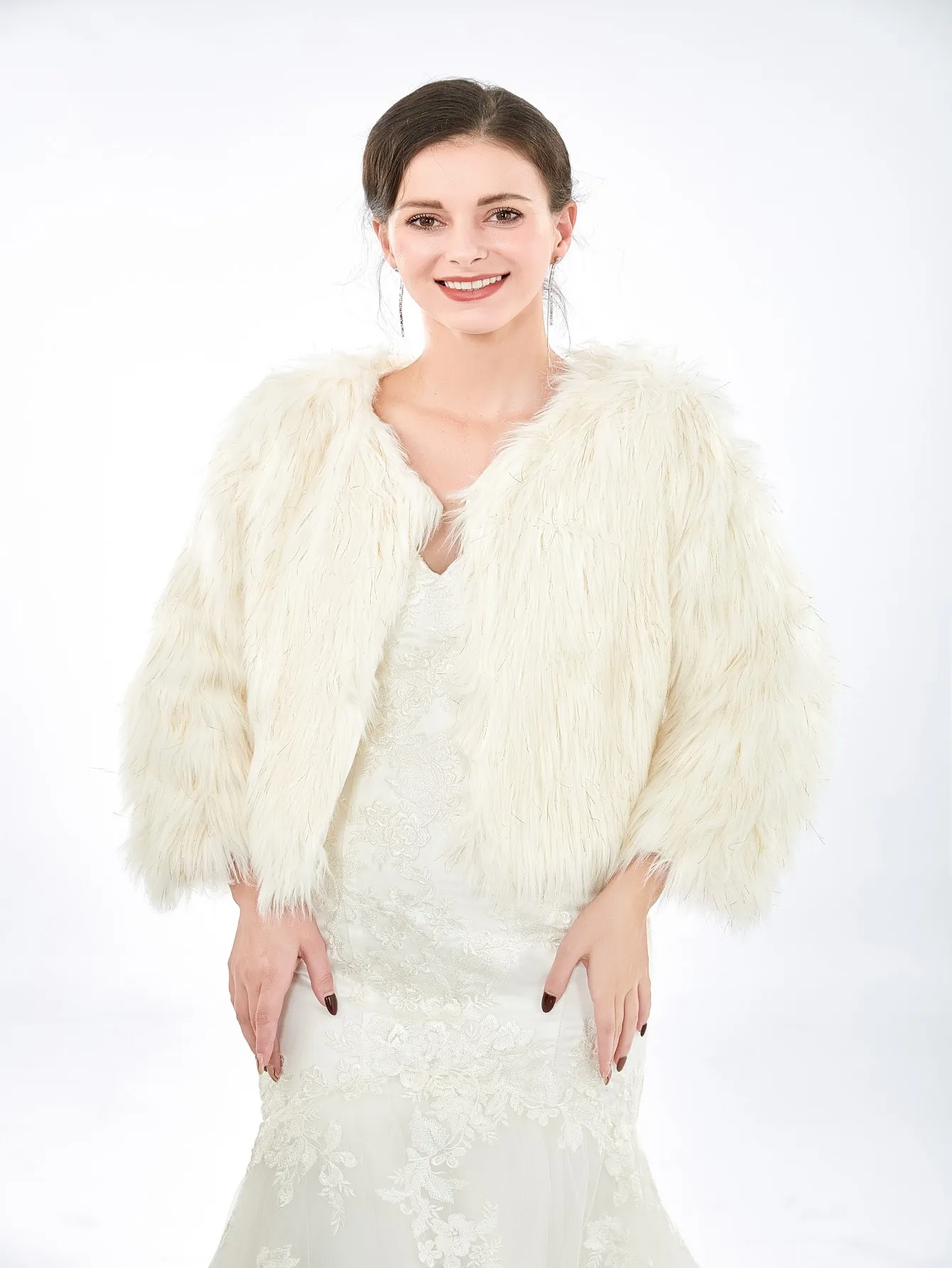 

Рождественский подарок, зимняя накидка, белая меховая шаль, свадебные аксессуары, элегантная свадебная накидка, женские свадебные куртки, мягкая накидка из меха