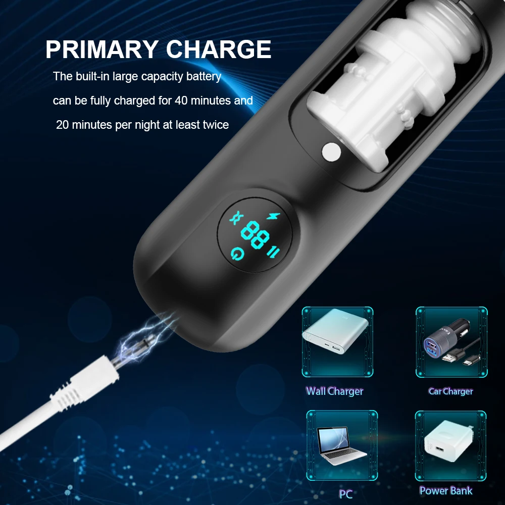 Automatic Penis Blowjob Machine Lifelike Textured Artificial Vagina Powerful 8 Vibration SuckingModes Masturbation Male Sex Toys view 4