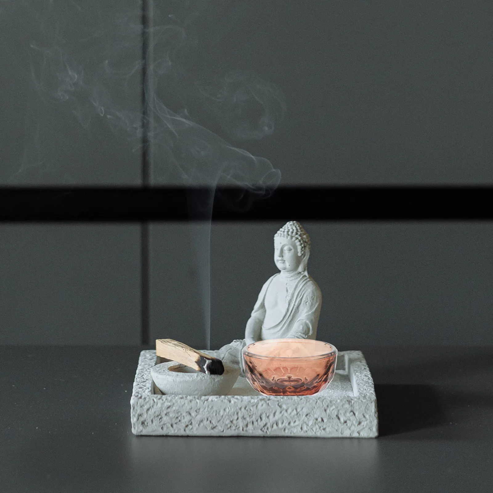 Buddhist Offering Bowls 4 Piece Set Artificial Crystal Water Cups for Temple Home Altar Worship Decor - view 6