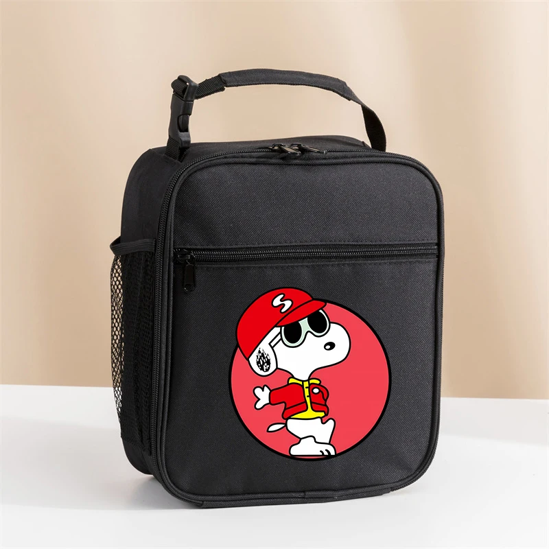 Snoopy Insulated Lunch Bag Insulation Bento Pack Aluminum Foil RiceBag Meal Pack Ice Pack Student Bento Lunch Handbag Insulation