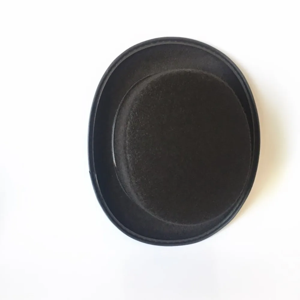 Deluxe Fabric Black Top Hat Elegant Collapsible Magician Hat Costume Accessory Dark Jazz Cap Stage Performances
