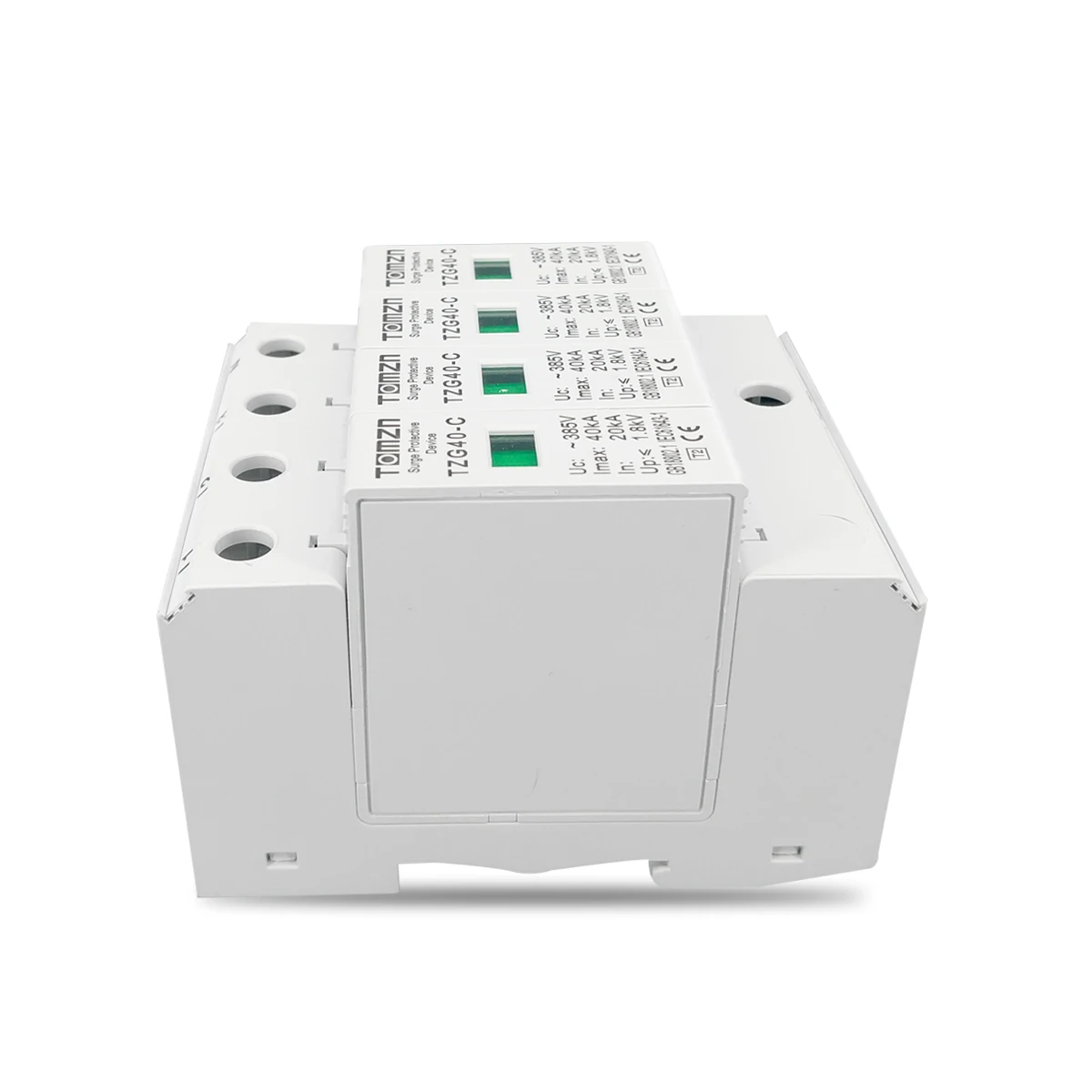 AC SPD 4P 3P+N 10-20KA 20-40KA 30-60KA 275V 385V House Surge Protector Protective Low-voltage  Arrester Device