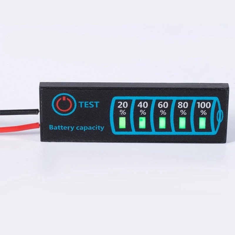 LED Power Display Board Dc5-30V 12V 24V Power Indicator Lithium Lead Acid Battery General Power Display