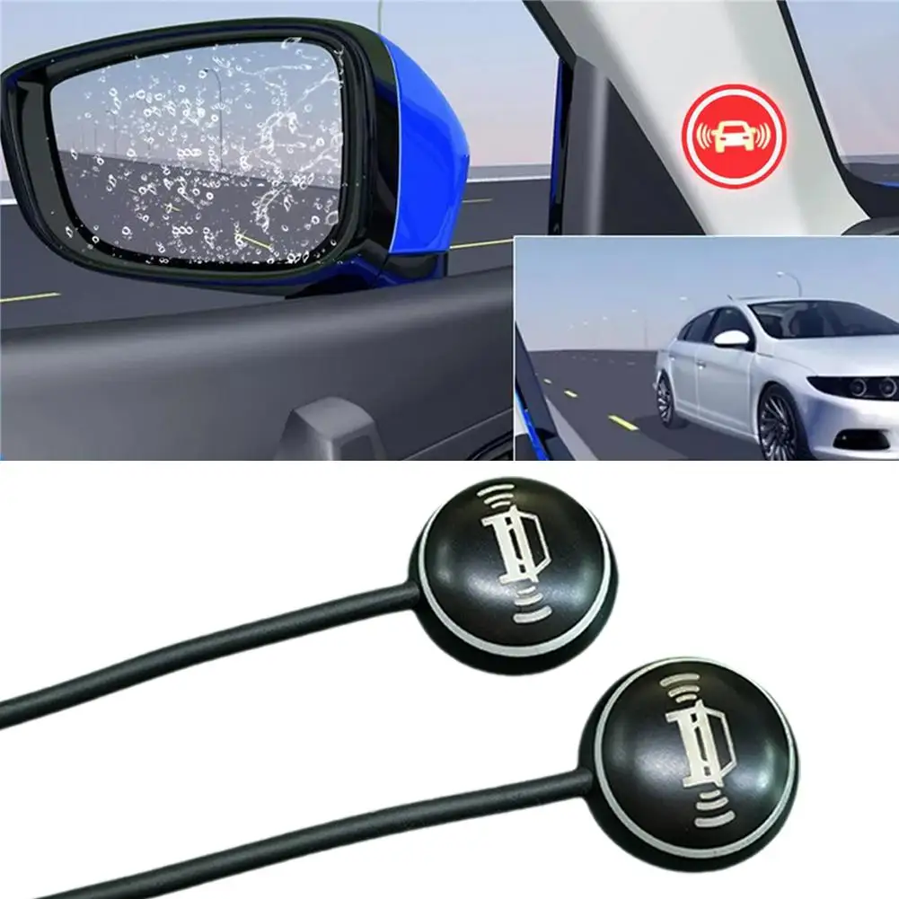 2-Pack Car Blind Spot Detection System With Lane Change Assist, Warning Light Safety Driving Alarm Kit Vehicle Accessories