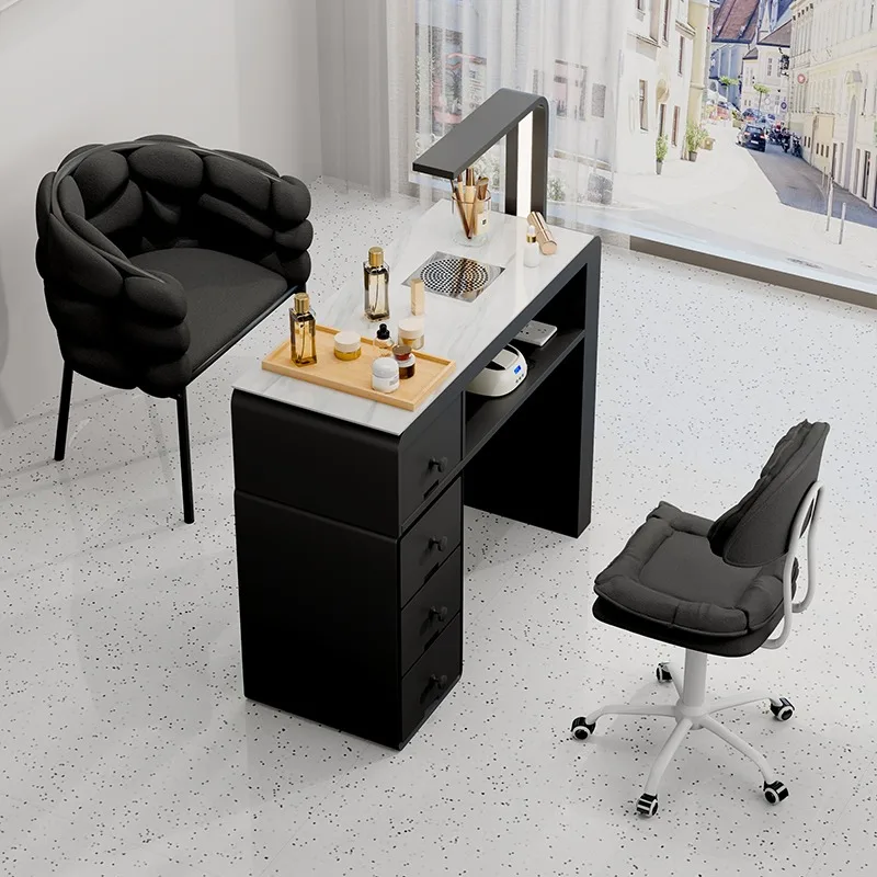 다기능 매니큐어 테이블 및 의자 세트 특수 미칼 싱글 및 더블 벨트