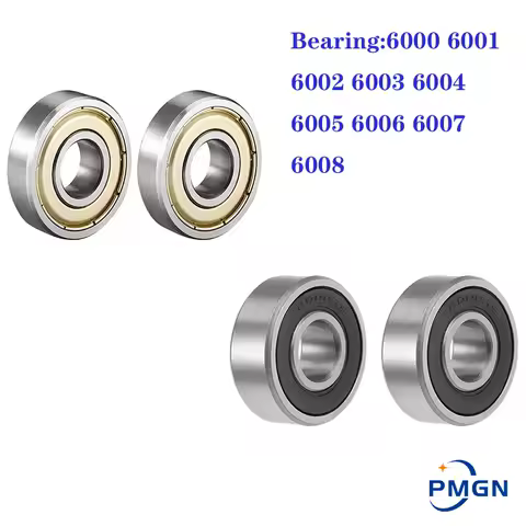2pcs/packed Bearing 6000 6001 6002 6003 6004 6005 6006 6007 6008 Rs 2rs Zz 2z High Quality Deep Groove Ball Bearings