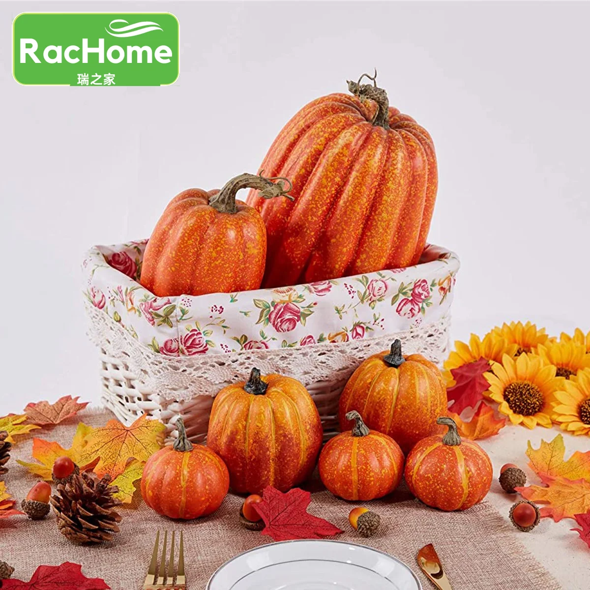 

Fake Simulation Pumpkin Set Home Halloween Decor 7pcs Artificial Pumpkin Halloween Thanksgiving Autumn Harvest Pumpkin Props