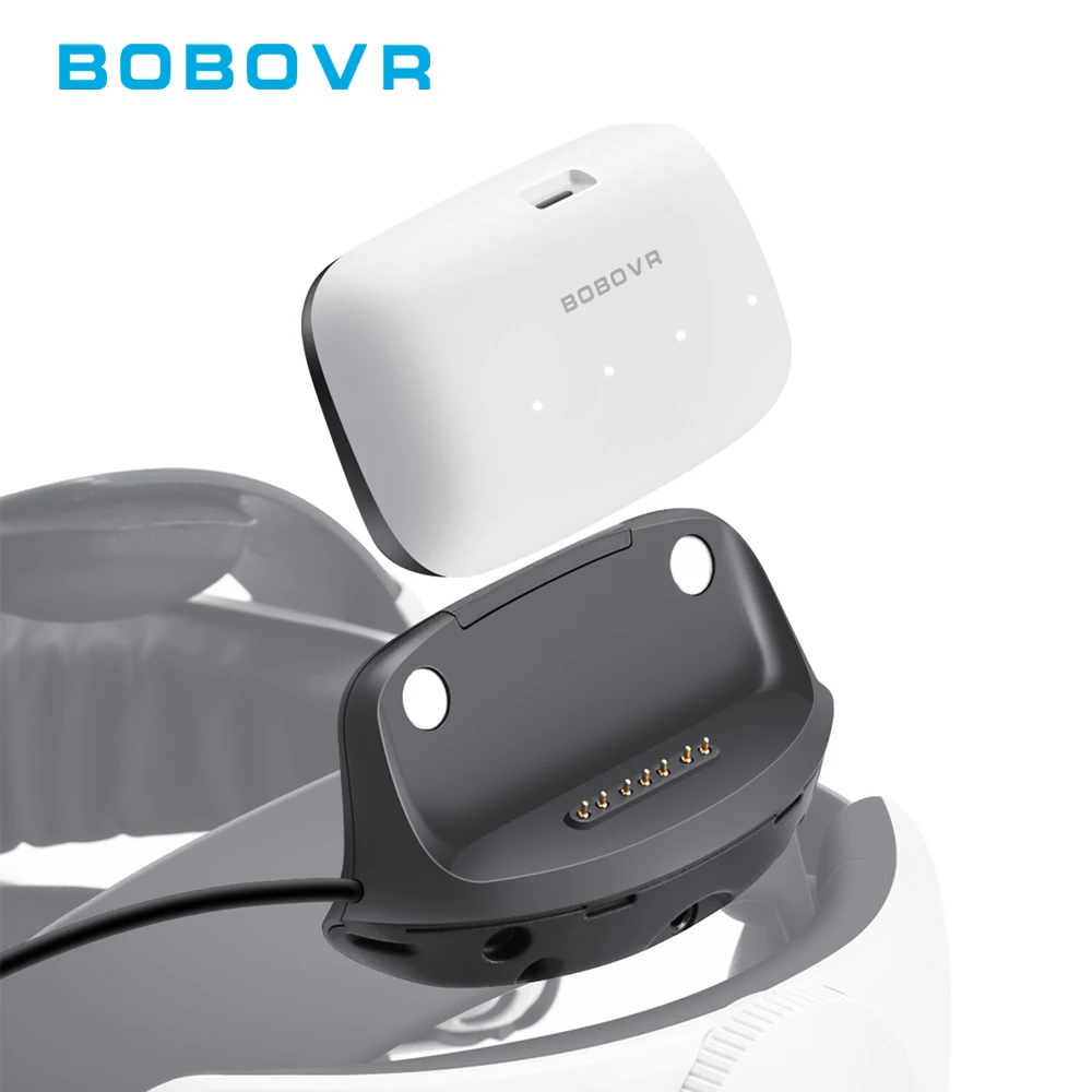 

Комплект для обновления BOBOVR B100U для ремешка M1/M2/M3, аксессуары для VR, совместимы с Quest 3, аккумулятор 10000 мАч с функцией горячей замены, быстрая зарядка 20 Вт