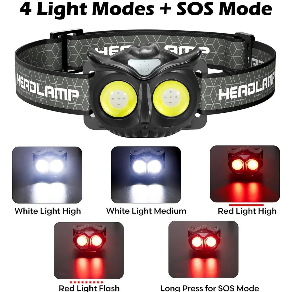 USB充電式ヘッドランプ超軽量明るいLEDヘッドライトアウトドア釣りランニング額懐中電灯充電フロントヘッドランプ