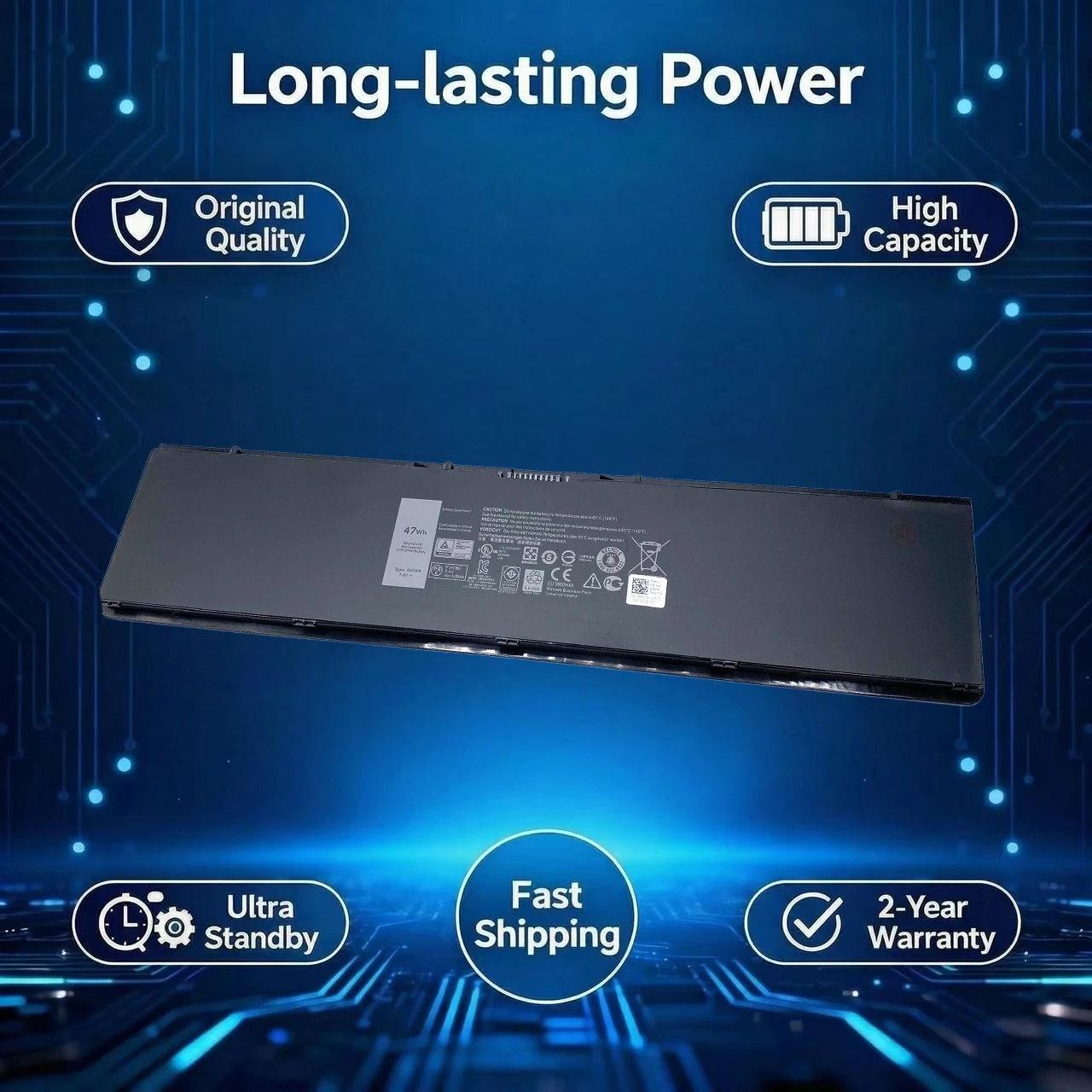 Nueva batería de ordenador portátil 3RNFD 34GKR para DELL Latitude 14 E7420 E7440 E7450 1848 9097 4330 1886 V8XN3 G95J5 0909H5 0G95J5 5K1GW PFXCR