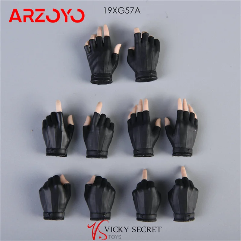 VSTOYS 19 xg57 1/6 w skali ręce do połowy rękawicy akcesoria do modeli dla 12-calowego żołnierza bladego opalenizny figurki