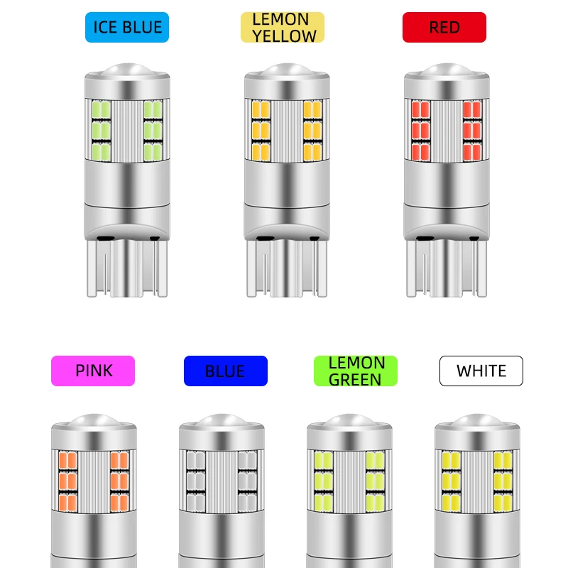 2 قطعة 12-24 فولت T10 W5W 194 168 مصباح LED فائق السطوع لمبات سيارة التخليص عرض الضوء 2016 رقائق 27SMD السيارات الداخلية القراءة مصباح بشكل قبة