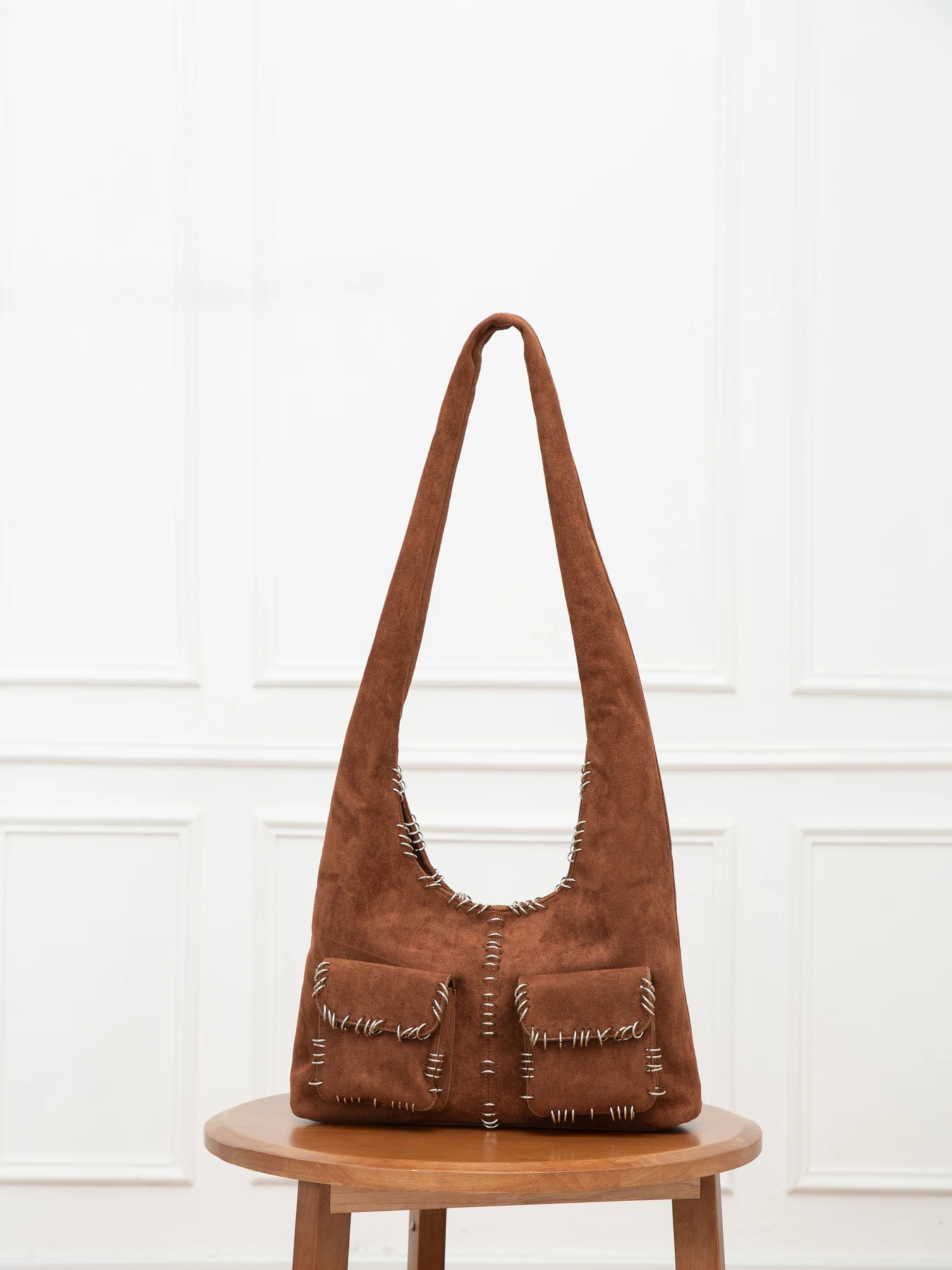 

Новая женская сумка-тоут из стали с эффектом ретро, большой вместимости, с множеством карманов, удобная, для ношения через плечо