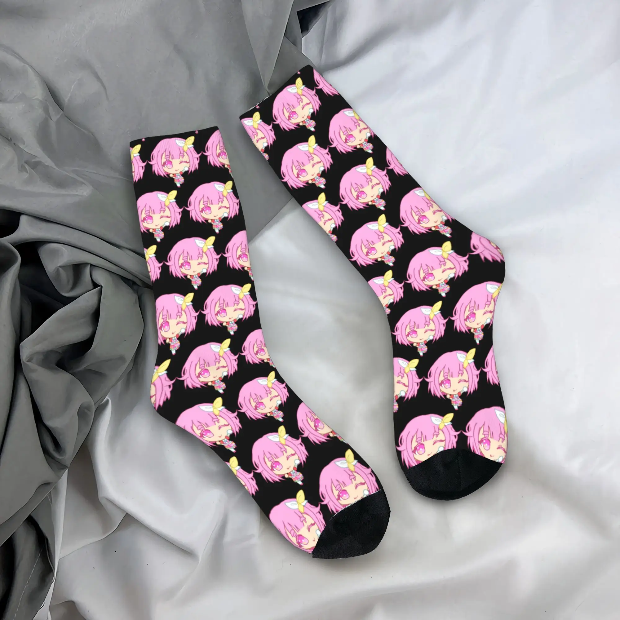 

Project Sekai Emu Otori Socks Funny Stockings Men Medium Soft Running Sports Socks Winter Design Non-Slip Socks