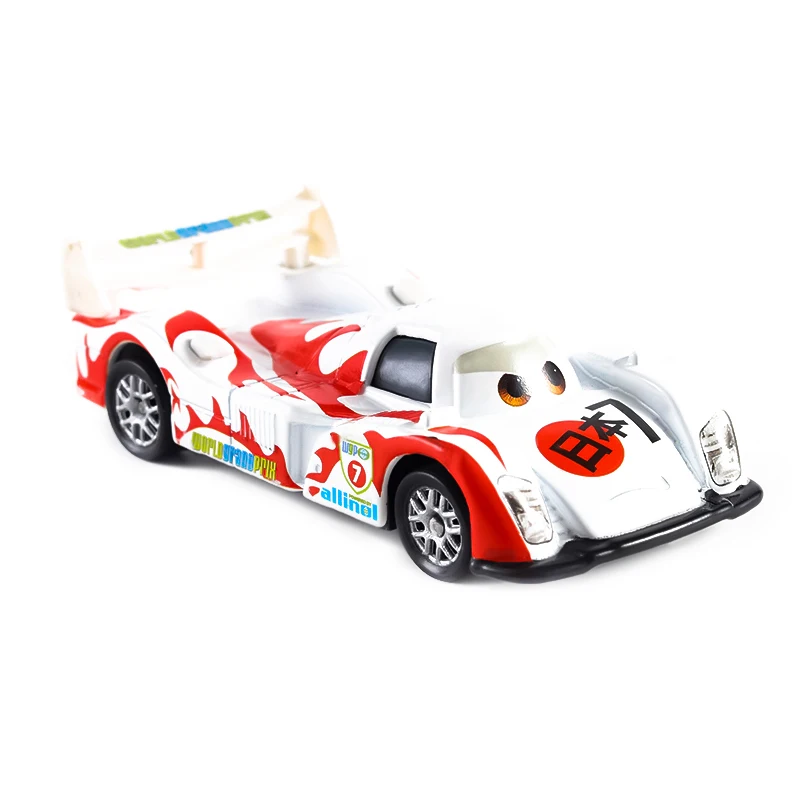 Disney Pixar Car 2 3 Toy Piston Cup Car Lightning McQueen Dinaco Jackson Storm 1:55 Die Cast Alloy Metal Model Car Boy\'s Gift