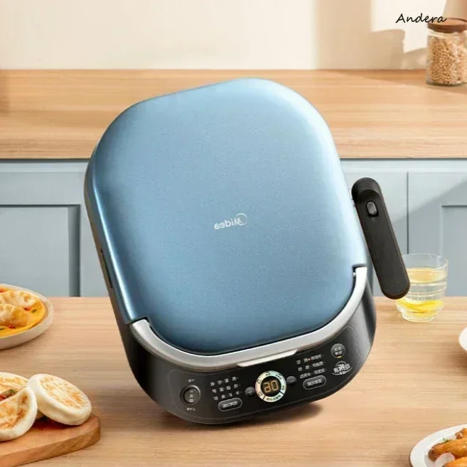 

Бытовая электрическая сковорода с антипригарным покрытием, двухсторонний нагрев, моющаяся машина для жарки блинов, новый стиль