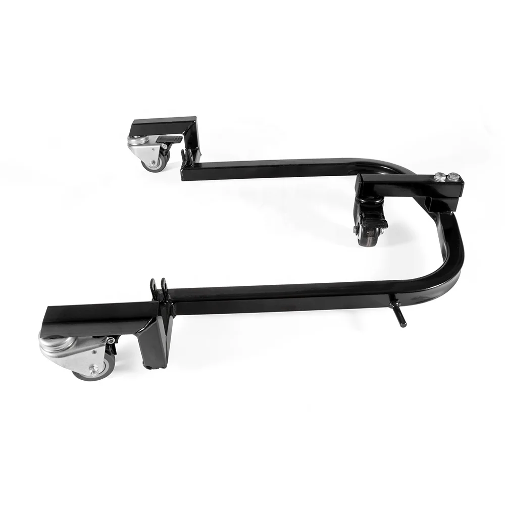 Nuevo Soporte para motocicleta Dolly, sistema de estacionamiento para motocicleta, soporte central