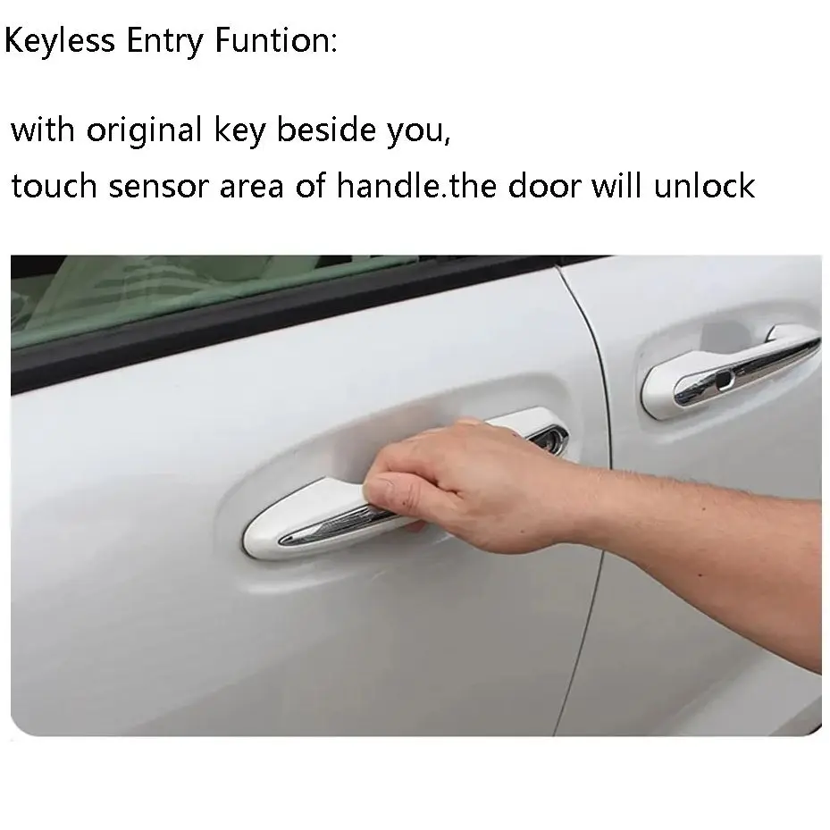 For Toyota Sienna 2021-2023 keyless entry system White/Black For Choose With 4 door handles Comfort Entry Keyless Entry System