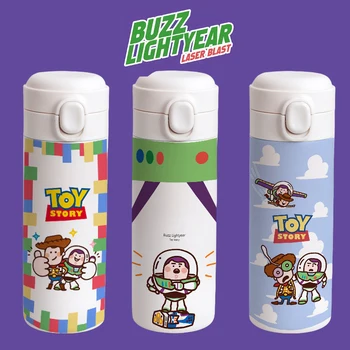 Cartoon Anime Speelgoedverhaal Buzz Lichtjaar Roestvrij Staal Stuiterende Thermosbeker Schattige Basisschool Cartoon Aangepaste Waterbeker Cadeau