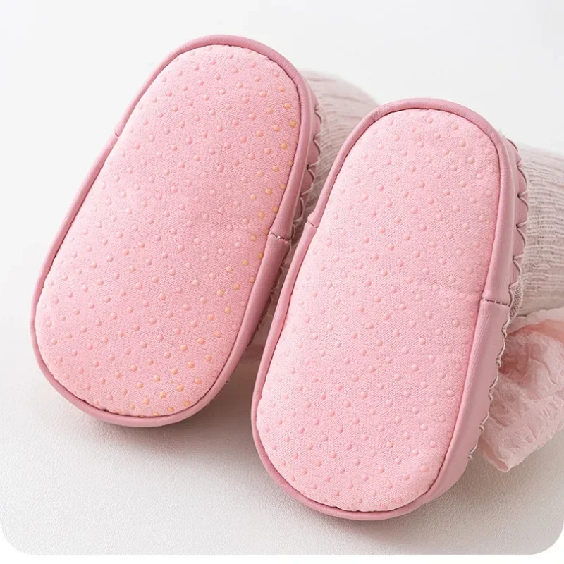 Spring Summer Baby Girls Socks Newborn Baby Bowknot Socks Infant Baby Socks Anti Slip Soft Cotton Floor Sock Shoes