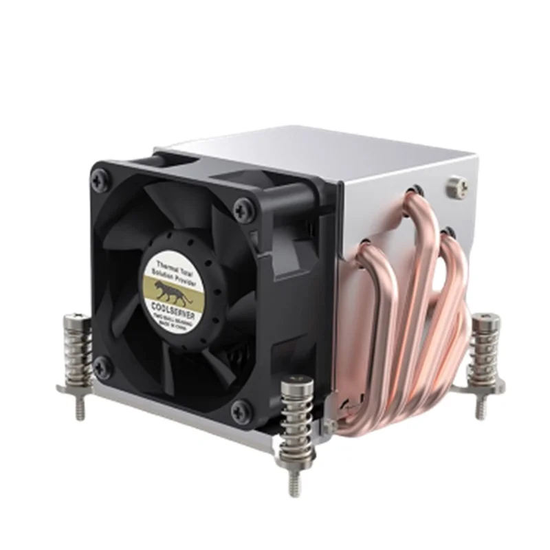 Disipador de calor INTEL, 4 tubos de calor, servidor 2u silencioso, ventilador refrigerado por aire para ordenador, uso General, nuevo