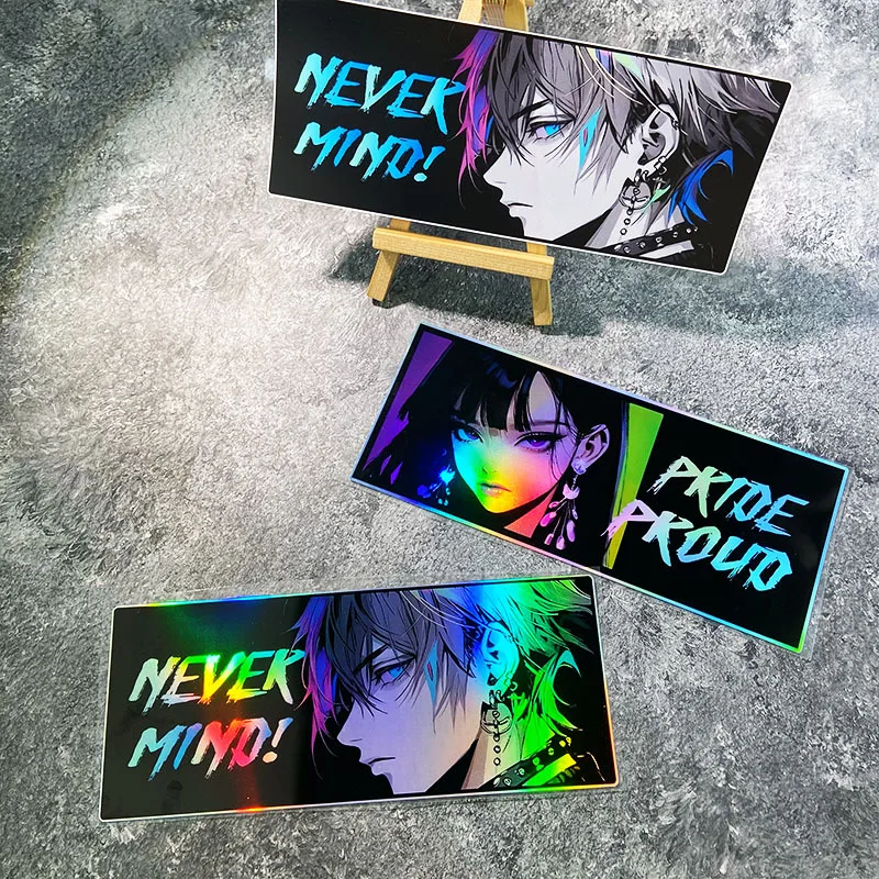 

1 шт. голографическая наклейка JDM с аниме-девушкой PRIDE, водонепроницаемая, для мотоцикла, бензобака, скутера