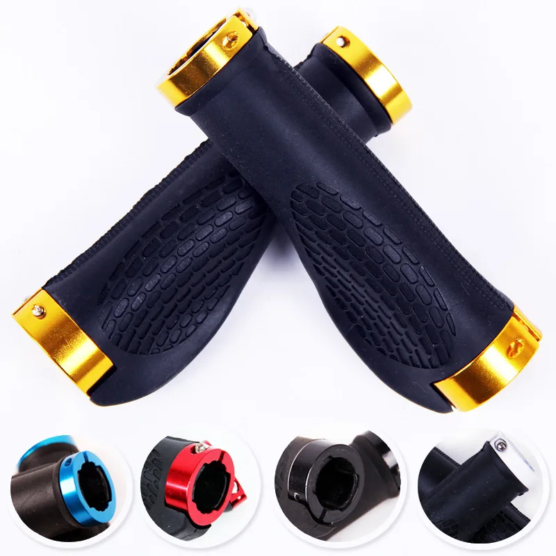 

Q011 Cycling Equipment High-quality Bicycle Grip Aluminum Skid Bilateral Locked Mountain Bike Handlebar Suit Multicolor Optional