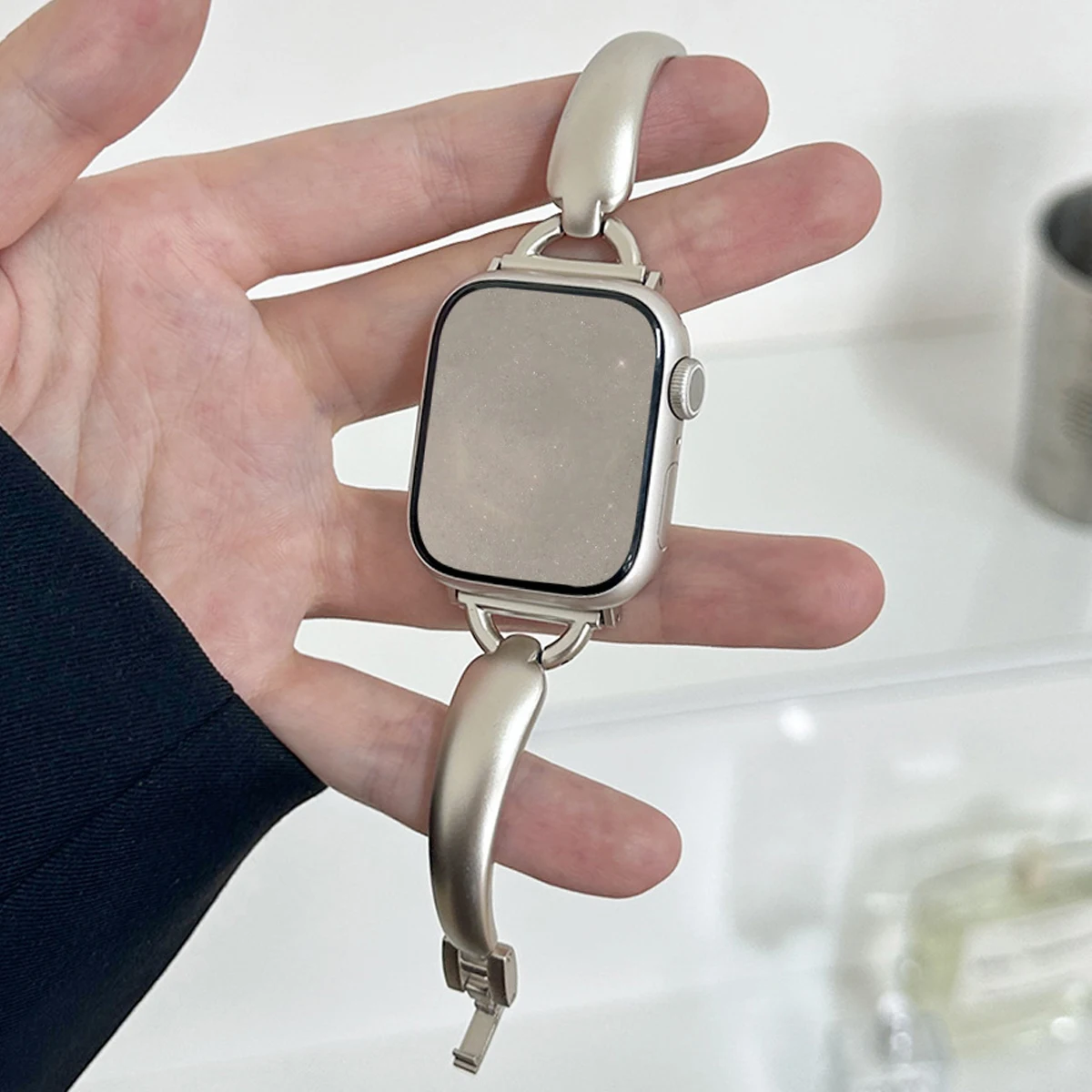 Starlight Band pour Apple Watch Ultra 3/2/1 Serie 11 10 9 SE 3 Metallarmband IWatch 46 mm 49 mm 41 45 40 mm 42 mm 44 mm Damenarmband