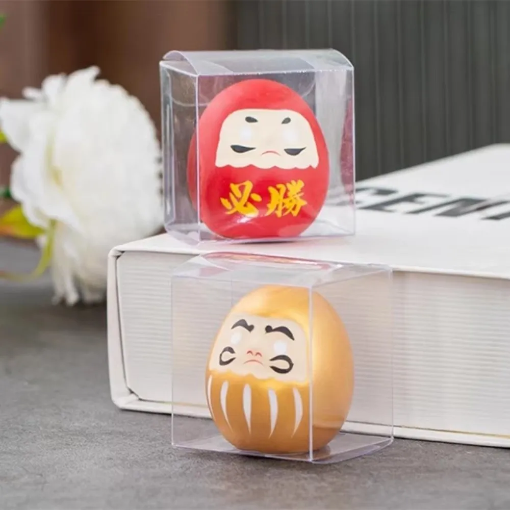 Japanese Ceramic Daruma Doll Crafts Colorful Cartoon Lucky Cat Inspired Miniature Accessories Wealth Prosperity Decor