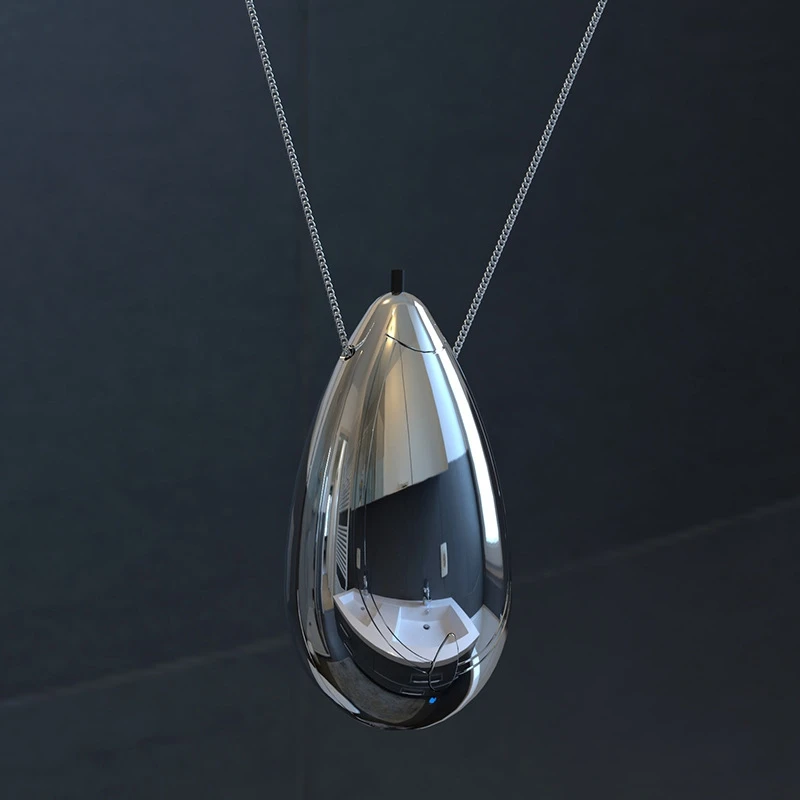 قلادة لتنقية الهواء المحمولة، معطر هواء صغير يمكن ارتداؤه، مؤين معلق شخصي، سلبي للبالغين والأطفال