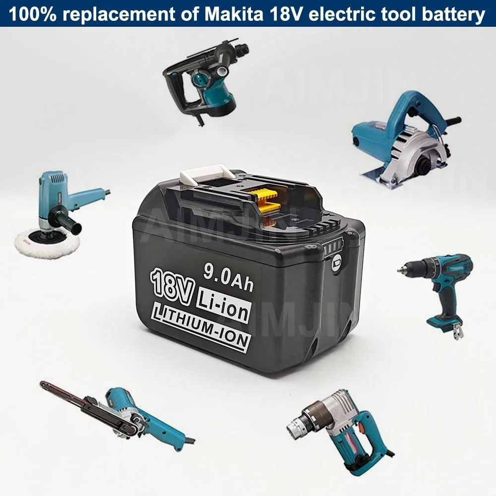 

for Makita 18V Battery 9000MAH BL1830B BL1850B BL1840 BL1860 BL1815 Replacement Lithium Battery
