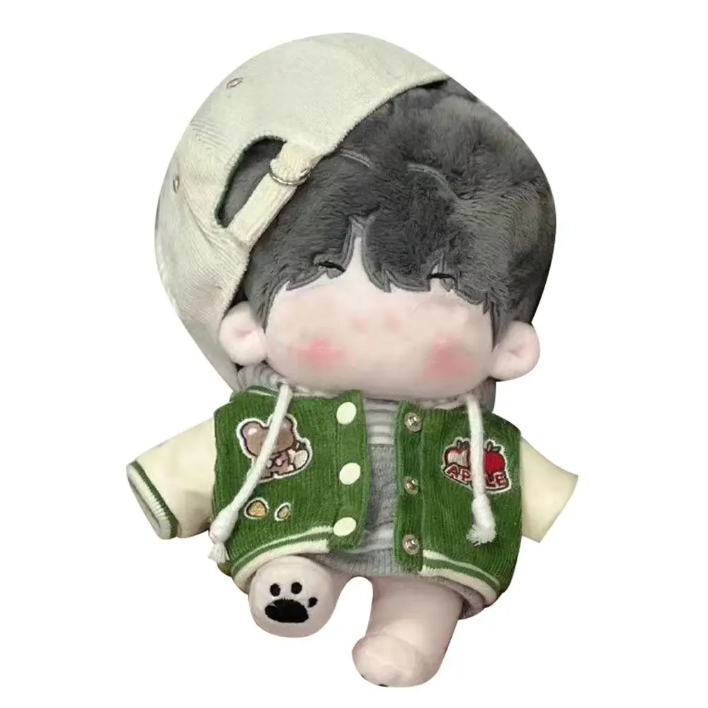 Fashion Changing Dressing Game  Accessories Cotton  Dolls Baseball Uniform 20cm  Clothes Cartoon Pattern Jackets