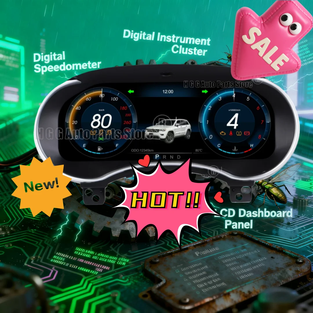 Car LCD Digital Cluster Instrument For Dodge Durango 2011~2020 Carplay Panel Virtual Cockpit Speedmeter Dashboard Linux System