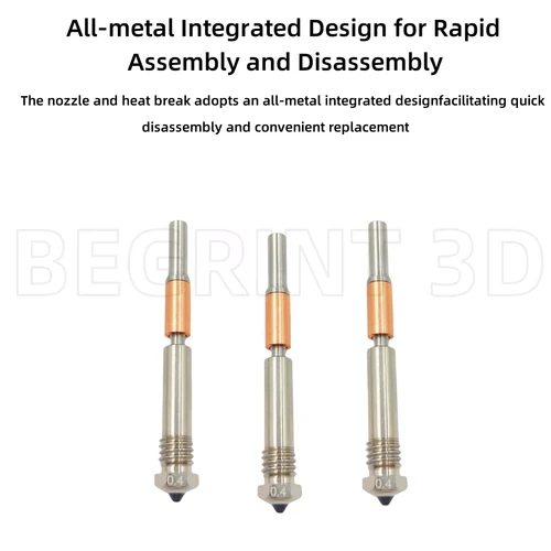 Imagen 2 del producto Nuevo Hotend para Bambu Lab P1P X1C P1S X1 X1E V4.0 actualización cabezal de impresión de extremo caliente piezas de impresión 3D para bambulab 4,0 actualización Hotend