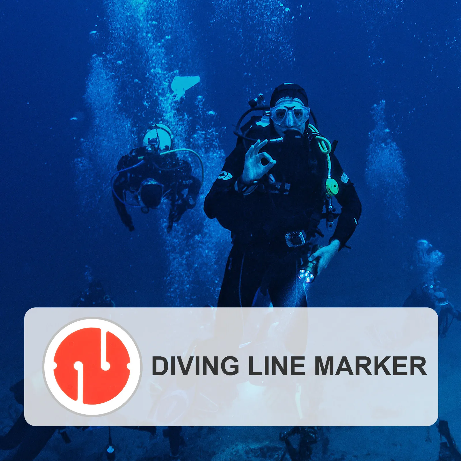 Eye Catching Bright Diving Line Marker Lightweight Portable ABS Plastic Dive Direction Tool Cave Diving Rope Marker