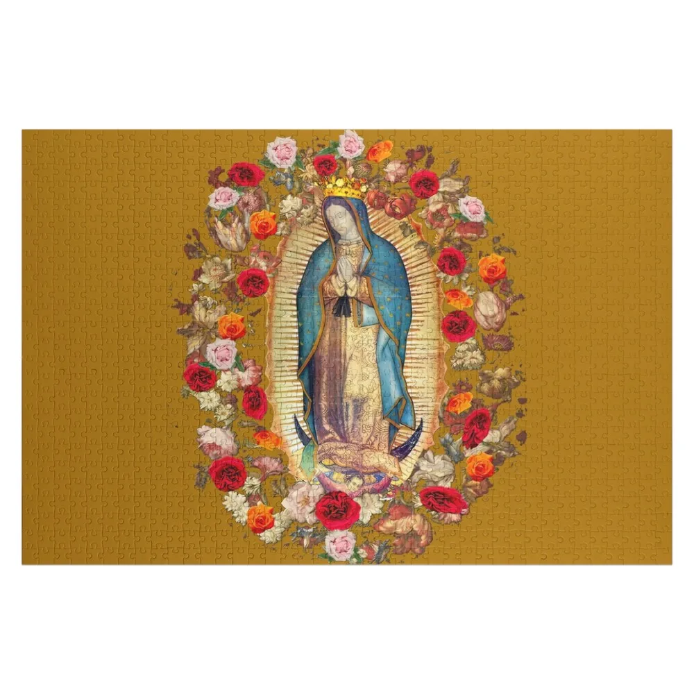 

Our Lady of Guadalupe Virgin Mary Catholic Mexico Jigsaw Puzzle Personalized Gift Diorama Accessories Puzzle