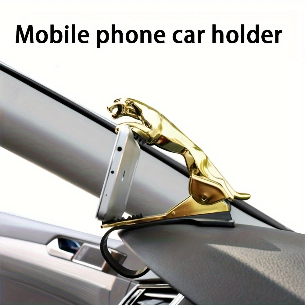 

Qianqian леопардовый автомобильный держатель для телефона, многофункциональный зажим для приборной панели, навигационная рамка, 2-в-1, украшение автомобиля, интерьер