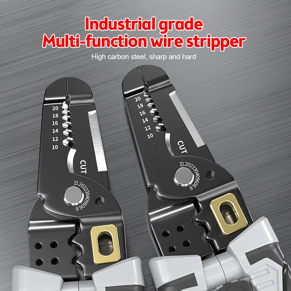 Electrician Specific Wire Stripping Pliers Multifunctional Electricians Maintenance Anti-Slip Stripper Cable Crimper Pliers Tool