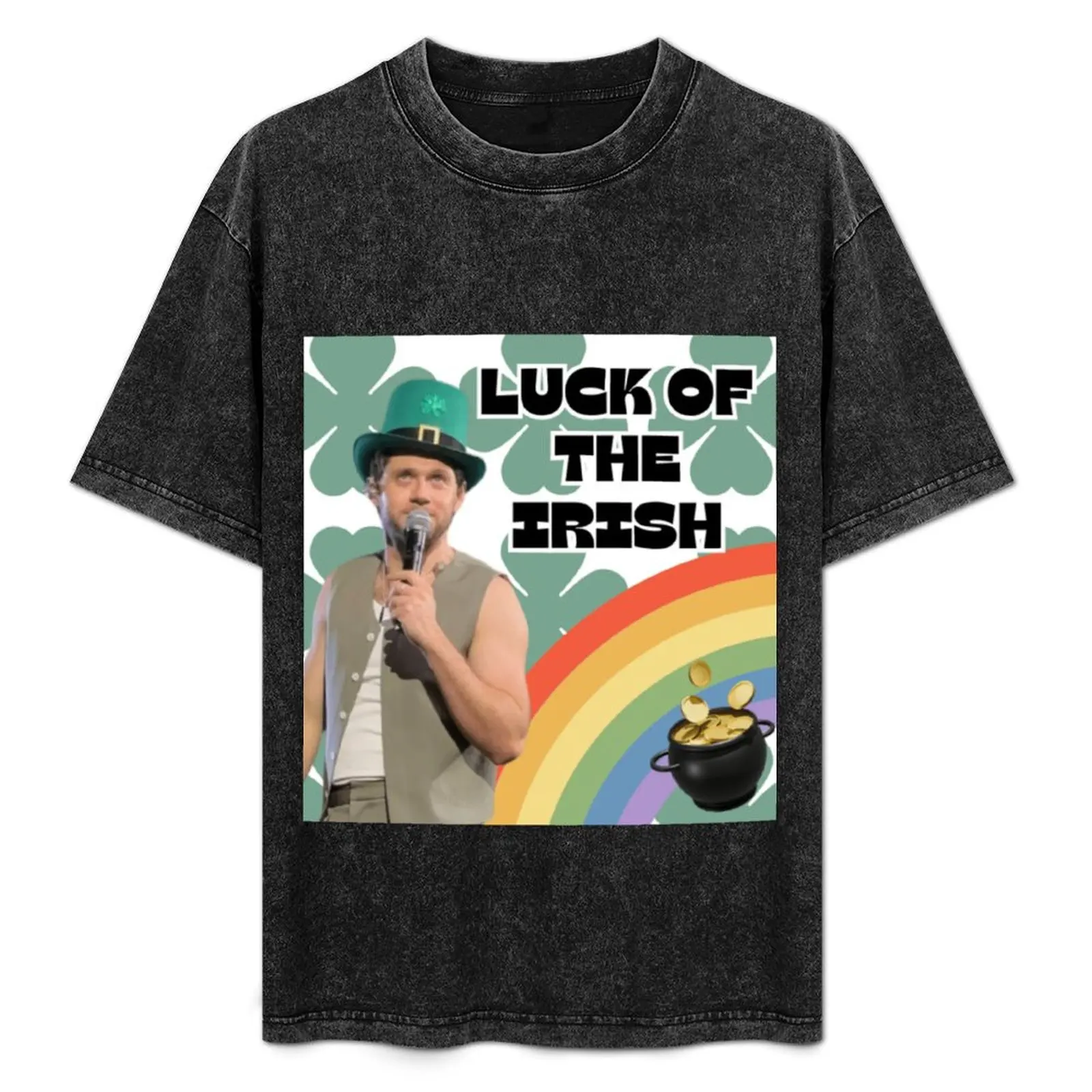 

Niall Horan Luck Of The Irish Design T-Shirt plus size tops summer top vintage t shirts fitted t shirts for men