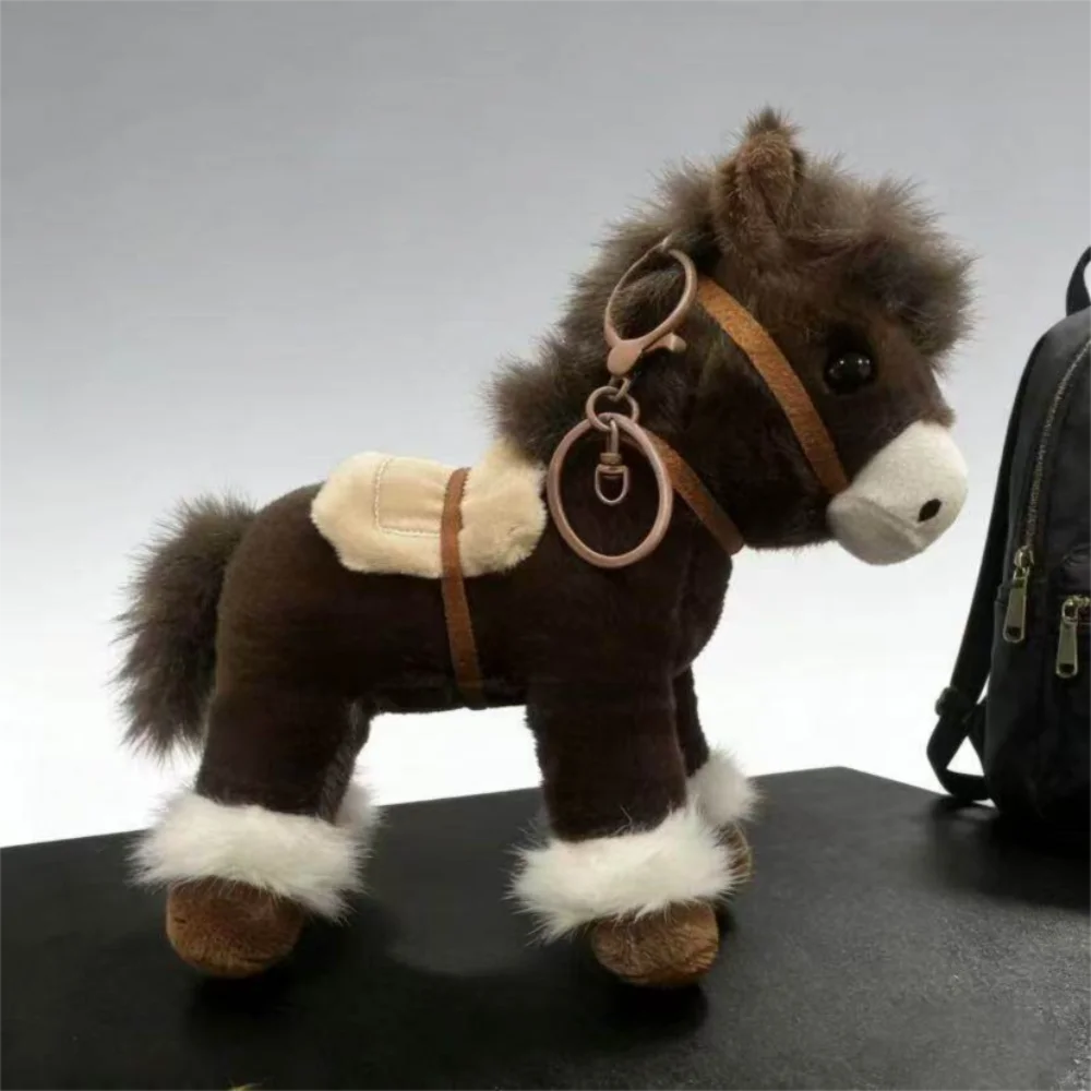 Year of The Horse Material Horse Mascot Pendant Lucky Cartoon Style Bag Charm Soft Animal Charm Backpack Decor