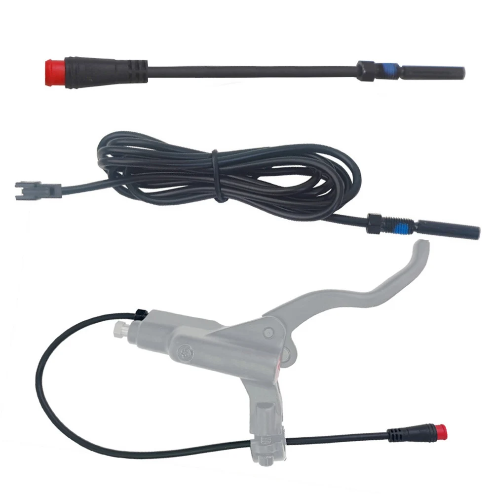 

2 шт. Провод датчика магнитного тормоза для электронного велосипеда, отключение мощности тормоза, 2 контакта, 2 А, линия переключателя питания масляного дискового тормоза для электрического скутера