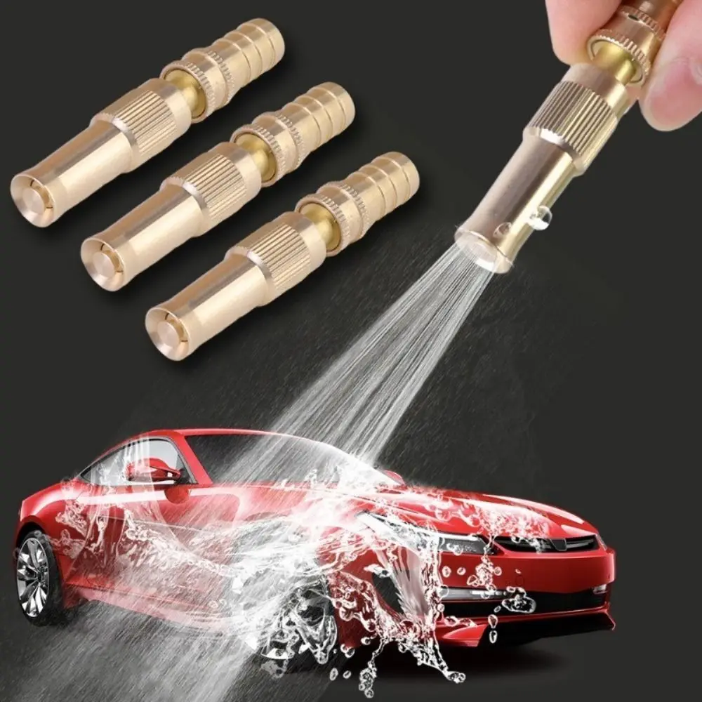 

1Pcs Aluminum Alloy Spray Torch Connect Hose Watering Garden Tool High Pressure Spray Nozzle 360 Degree Rotating