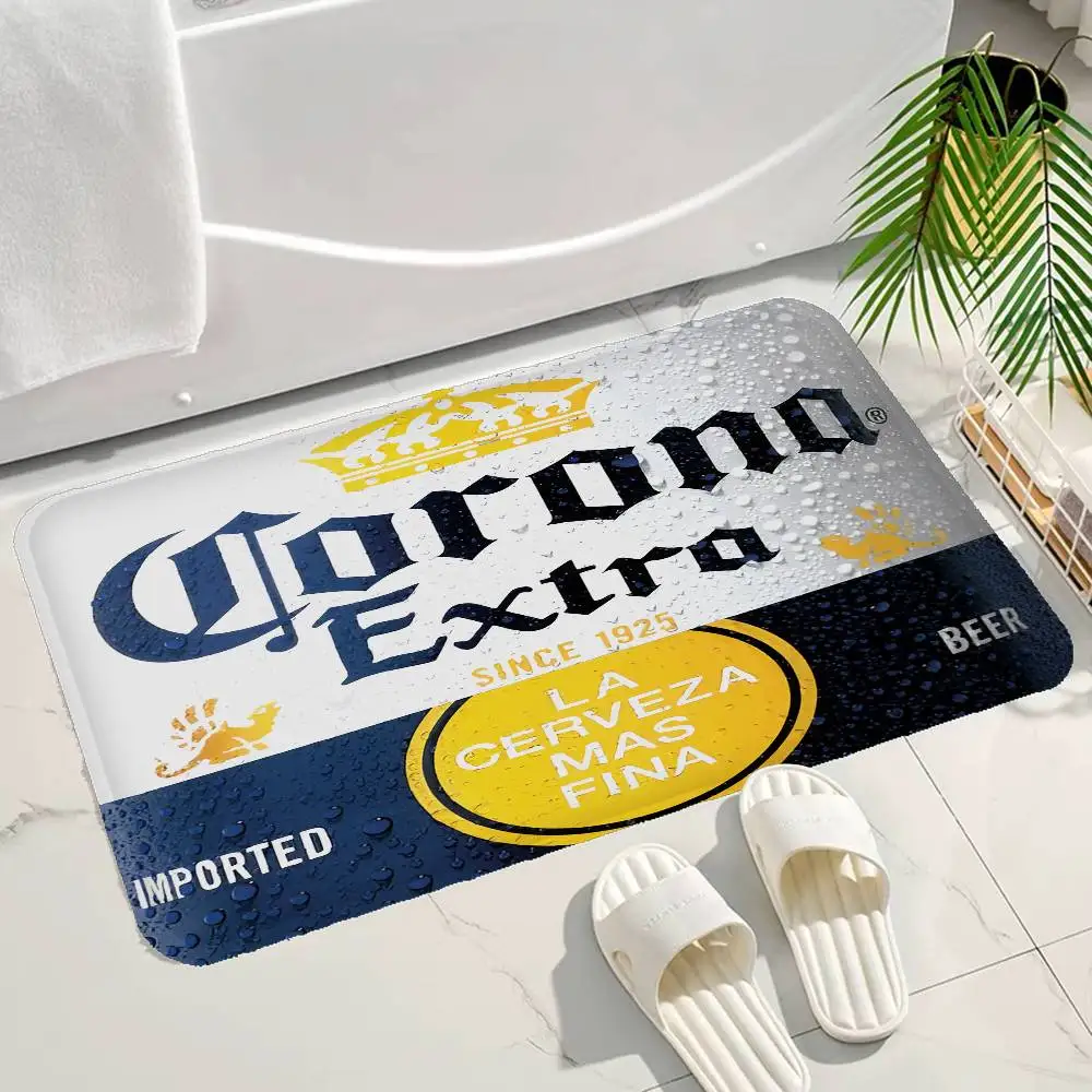 C-Corona E-Extra Beer Floor Mat Cheaper Anti-slip Modern Living Room Balcony Printed Bedside Mats