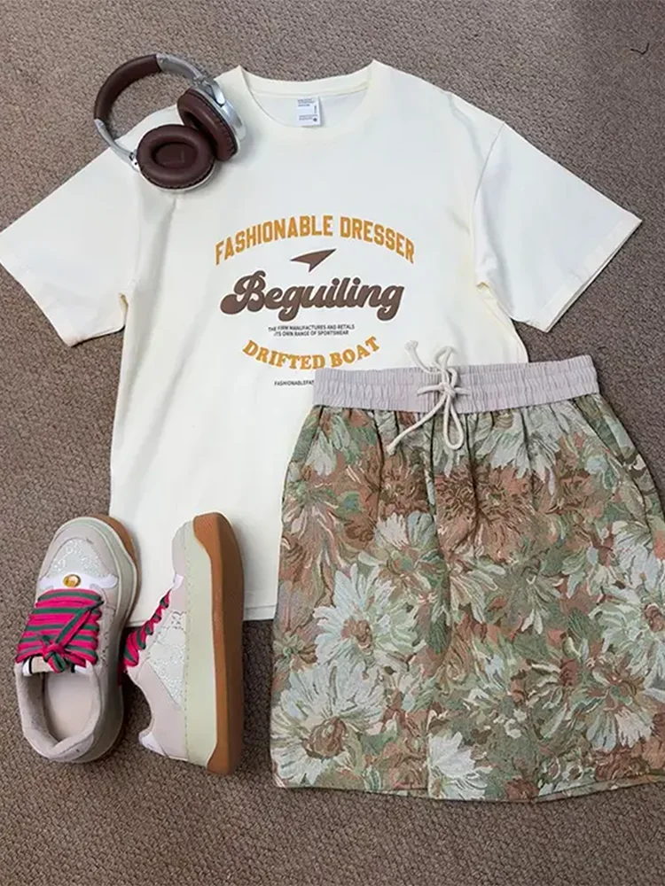 

Hawaiian Ethnic Sle Men's Summer Trendy American Retro Beach Loose Casual orts Five-Point Large orts Straight Leg Pants