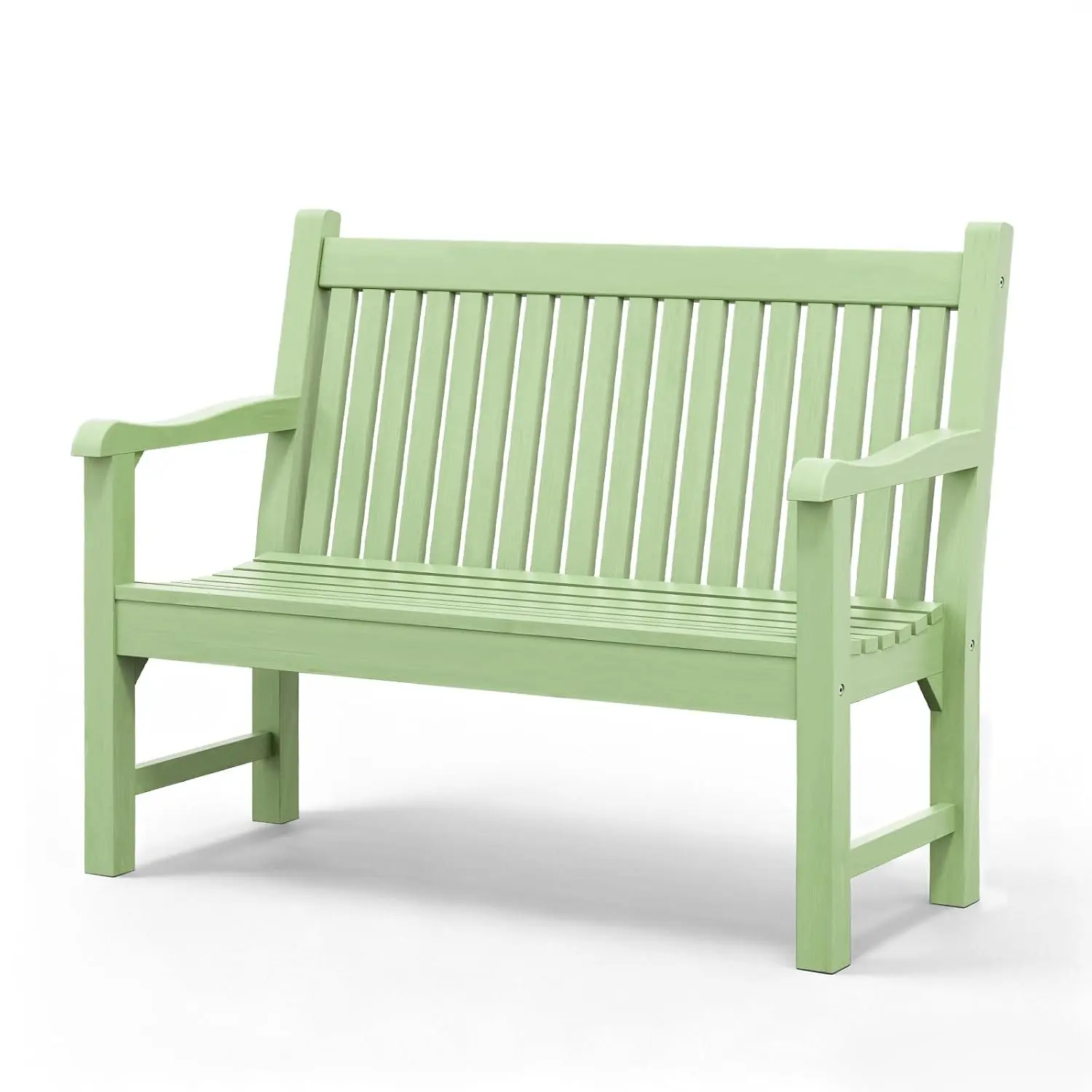 2-Person Outdoor Bench with 700 Lbs Weight Capacity, Green