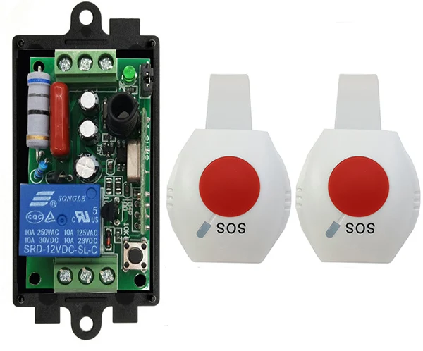 433Mhz AC 220V 1CH 1 CH Wireless RF Remote Control Light Switch 10A Relay Output Radio Receiver Module and watch Transmitter