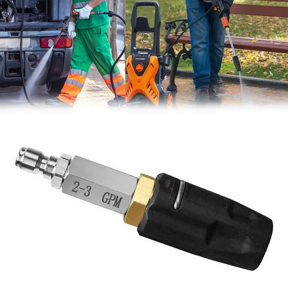 /Brass /Soft /Wash Nozzle 0 To 60 Degree Adjustable Spray Pattern For Pressure Washer Low To High Reach Cleaning Tool